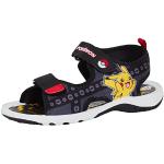 Sandales d'été noires Pokemon Pokeball à bouts ouverts Pointure 28 classiques pour garçon 