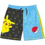 Shorts de bain bleus en polyester Pokemon Pikachu pour garçon en promo de la boutique en ligne Amazon.fr 