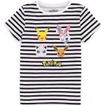 T-shirts à rayures blancs à rayures en coton Pokemon Pikachu pour fille de la boutique en ligne Amazon.fr 