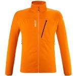 Vestes zippées Millet orange en fil filet respirantes à col montant Taille S look sportif pour homme 