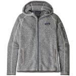 Vestes zippées Patagonia Better Sweater grises en polaire bluesign coupe-vents éco-responsable à capuche Taille L pour femme 
