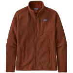 Vestes zippées Patagonia Better Sweater rouges en jersey bluesign éco-responsable Taille L pour homme 