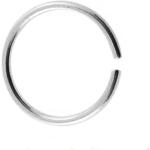 POLI Piercing anneau en or blanc 585 véritable I Diamètre 8 mm I Tragus Helix Septum I Extravagant Exclusif I Épaisseur 0,5 mm 44004-8, Or blanc