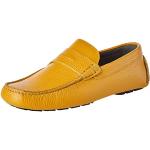 Chaussures casual d'automne Pollini jaune moutarde en caoutchouc à élastiques Pointure 46 classiques pour homme 
