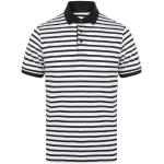 Front Row Mens Striped Jersey Polo Shirt