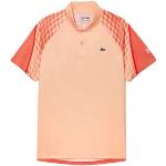 Polo de tennis pour hommes Lacoste Tennis x Novak Djokovic Tricolour Polo Shirt - light orange/red/orange orange S male