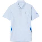 Polo de tennis pour hommes Lacoste Tennis x Novak Djokovic Ultra-Dry Polo - light blue bleu L male