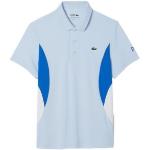 Polo de tennis pour hommes Lacoste Tennis x Novak Djokovic Ultra-Dry Polo - light blue bleu S male