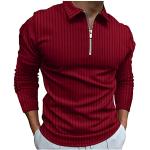 T-shirts rouges à carreaux en flanelle à manches courtes F1 à manches longues Taille XL look fashion pour homme 