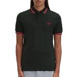 Polos Fred Perry Twin Tipped vert foncé à manches courtes Taille M look fashion pour homme 