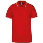 Polos Kariban rouges en coton Taille 3 XL pour homme en promo 