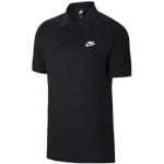 Polos brodés Nike Sportswear noirs en coton Taille M look sportif pour homme en promo 
