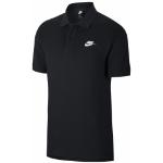 Polos brodés Nike Sportswear noirs en coton Taille L look sportif pour homme en promo 