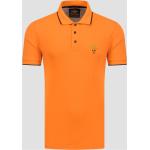 Polos brodés orange look fashion pour homme 