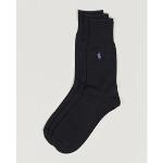 Polo Ralph Lauren 3-Pack Mercerized Cotton Socks Black