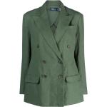 Vestes en lin de créateur Ralph Lauren Polo Ralph Lauren verts en viscose Taille XXS pour femme 