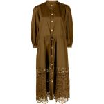 Robes Polo de créateur Ralph Lauren Polo Ralph Lauren marron chocolat avec broderie mi-longues Taille XS pour femme en promo 