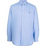 Chemises de créateur Ralph Lauren Polo Ralph Lauren bleues à manches longues stretch à manches longues pour homme 