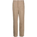 Pantalons de costume de créateur Ralph Lauren Polo Ralph Lauren marron à carreaux en viscose pour femme en promo 