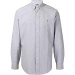 Chemises de créateur Ralph Lauren Polo Ralph Lauren grises imprimées à manches longues pour homme 