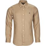 Chemises de créateur Ralph Lauren Polo Ralph Lauren beiges en lin Taille XS pour homme en promo 