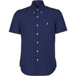 Chemises unies de créateur Ralph Lauren Polo Ralph Lauren bleues en popeline Taille XXL pour homme en promo 