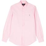 Chemises de créateur Ralph Lauren Polo Ralph Lauren rose bonbon à manches longues à manches longues classiques pour homme 