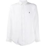 Chemises de créateur Ralph Lauren Polo Ralph Lauren blanches en lin à manches longues pour homme 