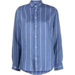 Chemises de créateur Ralph Lauren Polo Ralph Lauren bleues à rayures en lin à manches longues Taille XS classiques pour femme en promo 
