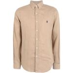 Chemises unies de créateur Ralph Lauren Polo Ralph Lauren en lin à manches longues col button down Taille XS pour homme 