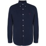 Chemises unies de créateur Ralph Lauren Polo Ralph Lauren bleu nuit en coton à manches longues col button down Taille XS pour homme en promo 