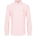 Chemises oxford de créateur Ralph Lauren Polo Ralph Lauren roses à manches longues classiques pour homme 