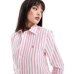 Chemises oxford de créateur Ralph Lauren Polo Ralph Lauren roses à rayures à manches longues Taille S classiques pour femme 