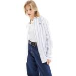 Polos de créateur Ralph Lauren Polo Ralph Lauren blancs à rayures à rayures à manches longues Taille XL classiques pour femme 