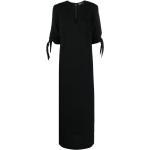Robes de soirée longues de créateur Ralph Lauren Polo Ralph Lauren noires longues à manches mi-longues à col rond pour femme 
