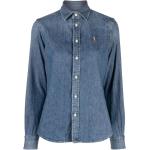 Chemises en jean de créateur Ralph Lauren Polo Ralph Lauren bleues à manches longues classiques pour femme 