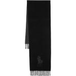 Écharpes longues de créateur Ralph Lauren Polo Ralph Lauren noires en laine à franges Tailles uniques pour femme en promo 
