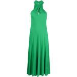 Robes évasées de créateur Ralph Lauren Polo Ralph Lauren vert d'eau en viscose mi-longues sans manches pour femme en promo 