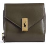 Polo Ralph Lauren ID Collection Portefeuille vert olive, femme