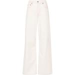 Jeans taille haute de créateur Ralph Lauren Polo Ralph Lauren blanc crème en cuir synthétique éco-responsable W24 L29 classiques pour femme 