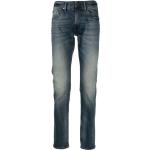 Jeans droits de créateur Ralph Lauren Polo Ralph Lauren bleus en coton mélangé délavés W33 L32 pour homme 