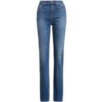 Jeans droits de créateur Ralph Lauren Polo Ralph Lauren bleus en cuir Taille L pour femme 