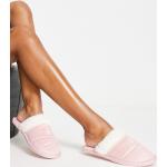 Chaussures de créateur Ralph Lauren Polo Ralph Lauren roses en fausse fourrure Pointure 38 pour femme 
