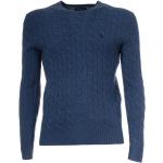 Pulls de créateur Ralph Lauren Polo Ralph Lauren bleus en laine à col rond Taille XL classiques pour homme 