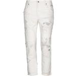Jeans taille haute de créateur Ralph Lauren Polo Ralph Lauren blanc d'ivoire à effet vieilli en lyocell à clous éco-responsable pour femme 