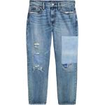 Shorts taille haute de créateur Ralph Lauren Polo Ralph Lauren bleu indigo patchwork en denim délavés W29 L28 classiques pour femme 
