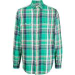 Chemises de créateur Ralph Lauren Polo Ralph Lauren vertes à carreaux à carreaux à manches longues pour homme 