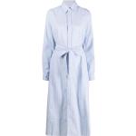 Robes de créateur Ralph Lauren Polo Ralph Lauren bleues à rayures à manches longues à manches longues classiques pour femme en promo 