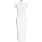 Robes cache-coeur de créateur Ralph Lauren Polo Ralph Lauren blanches à manches courtes pour femme 
