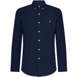 Chemises cintrées de créateur Ralph Lauren Polo Ralph Lauren bleu marine en coton à manches longues Taille L look casual 